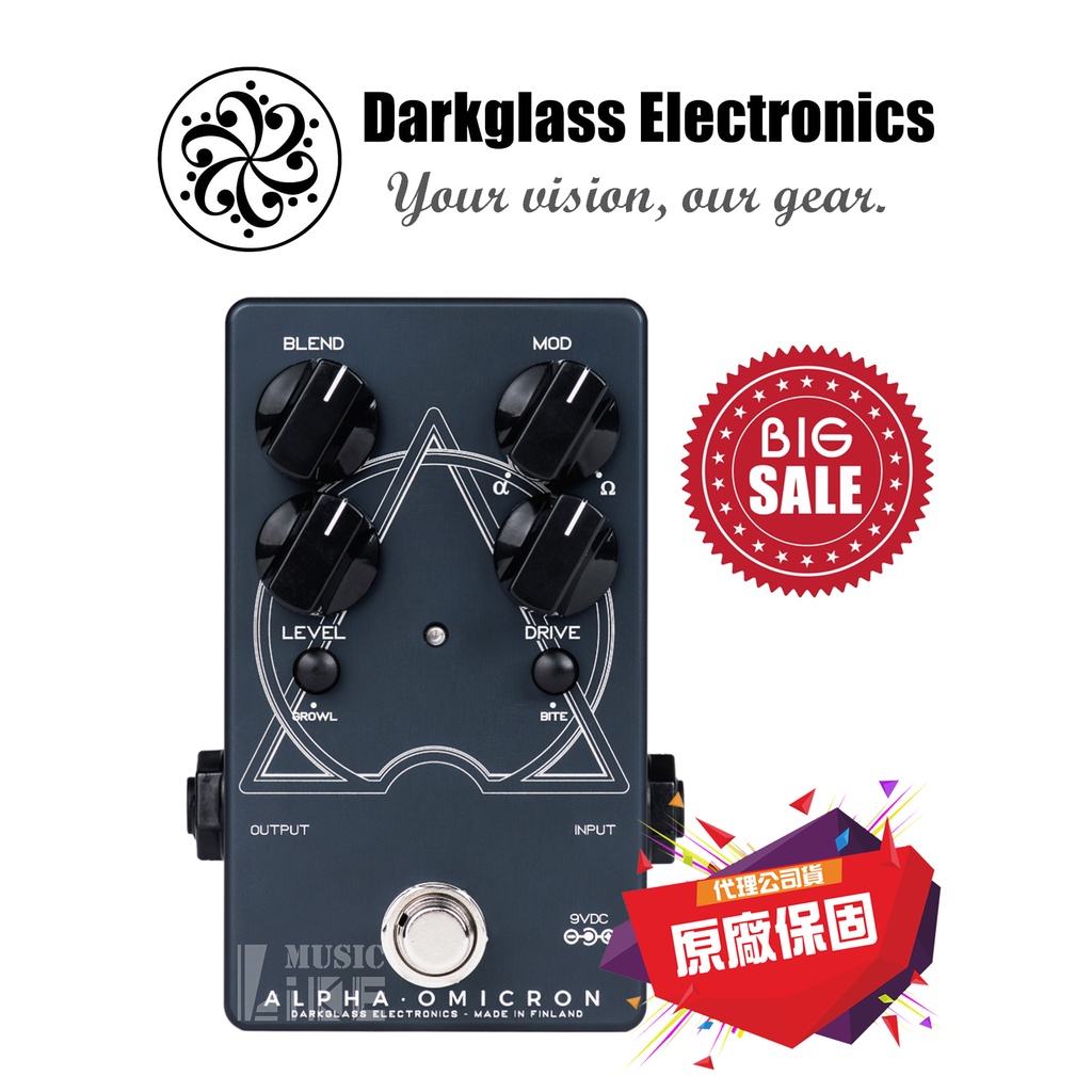 Darkglass』 Alpha Omicron Bass 貝斯Preamp 多功能前級破音效果