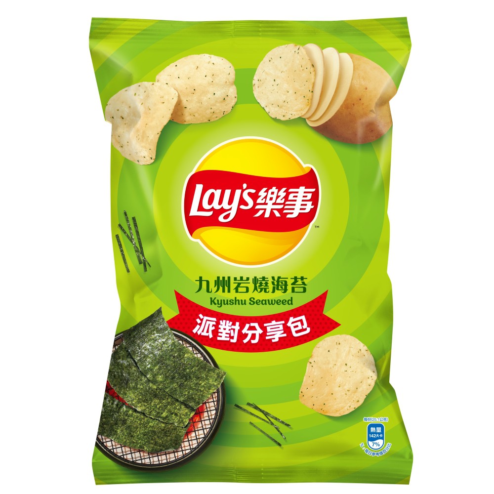 樂事 九州岩燒海苔口味洋芋片 派對分享包 119g 【康鄰超市】 | 蝦皮購物