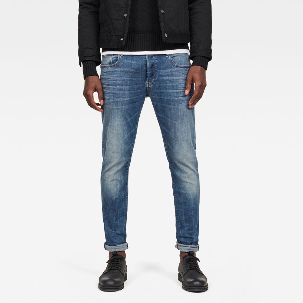 代購 G star raw 3301 Slim Jeans 時尚 穿搭 修身牛仔褲 回彈記憶丹寧 萊卡面料