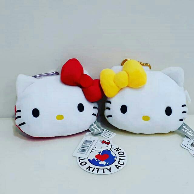 #正版 Hello Kitty雙胞胎頭型零錢包 5英吋 共兩款 hello kitty零錢包 KT包包 | 蝦皮購物