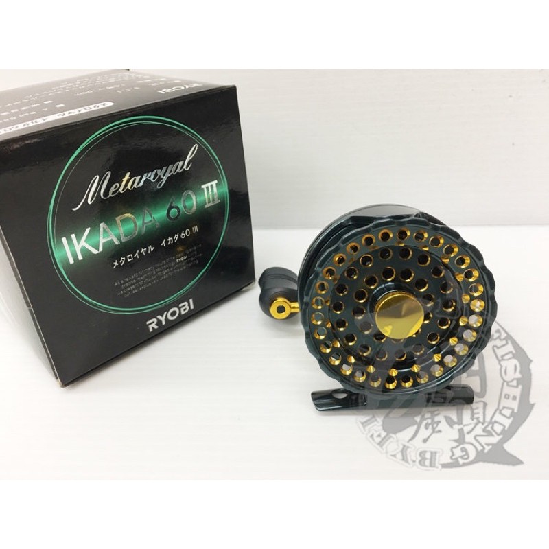 ◎百有釣具◎RYOBI IKADA 3代60 前打.筏釣捲線器~ 高速齒輪比可換