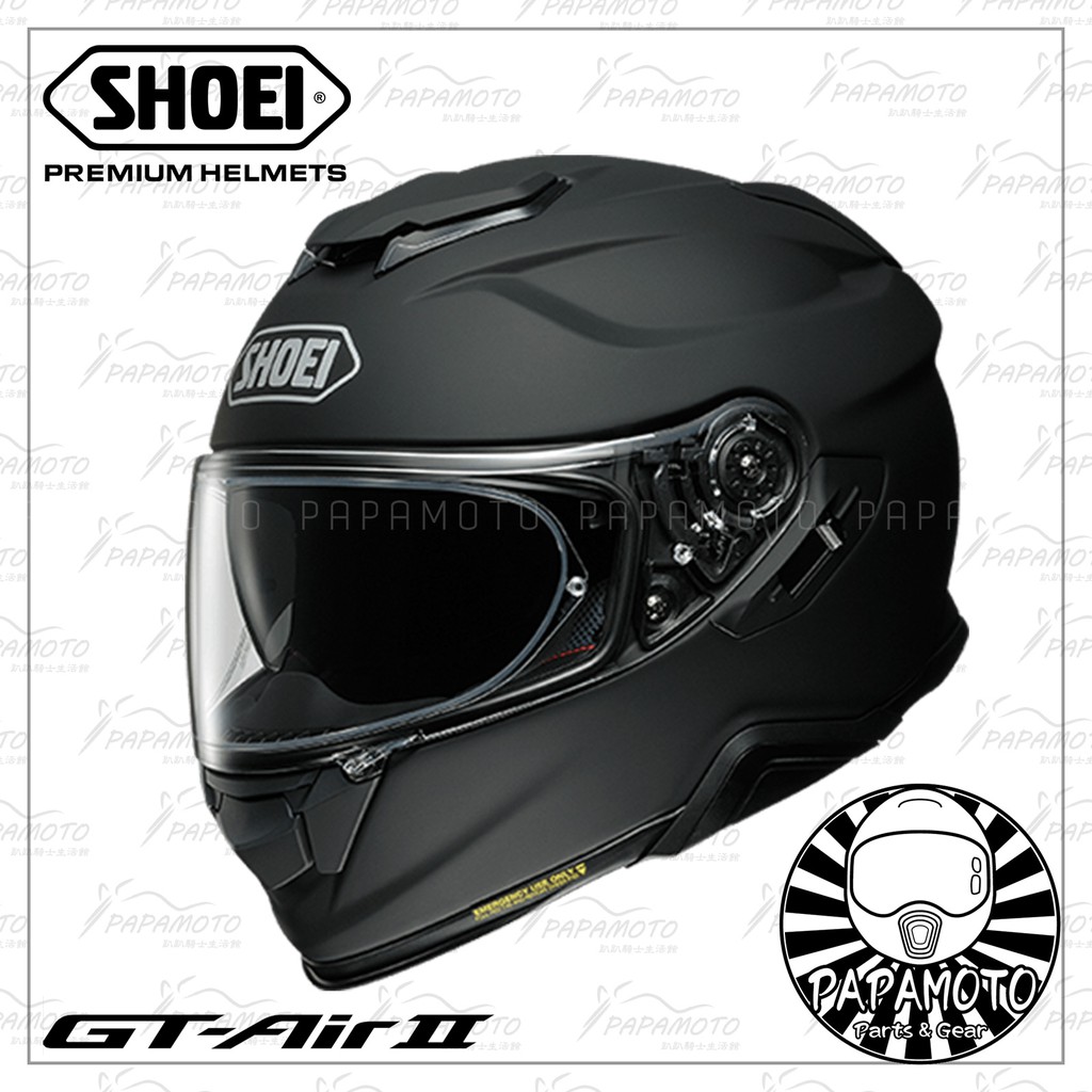 趴趴騎士】SHOEI GT-AIR II - 消光黑(全罩安全帽內墨片GTAIR2 SENA