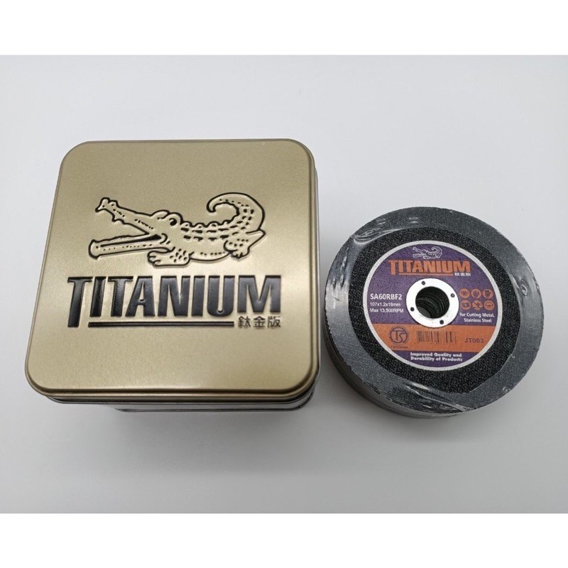 鈦金版鱷魚TITANIUM.4英吋砂輪片雙網砂輪片切片鋸片盒裝SA60RBF2