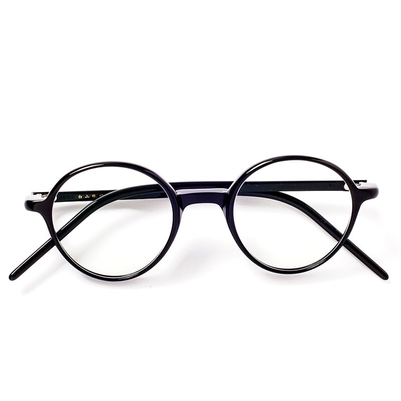 [全新僅試戴]白山眼鏡同款 黑框小圓框眼鏡