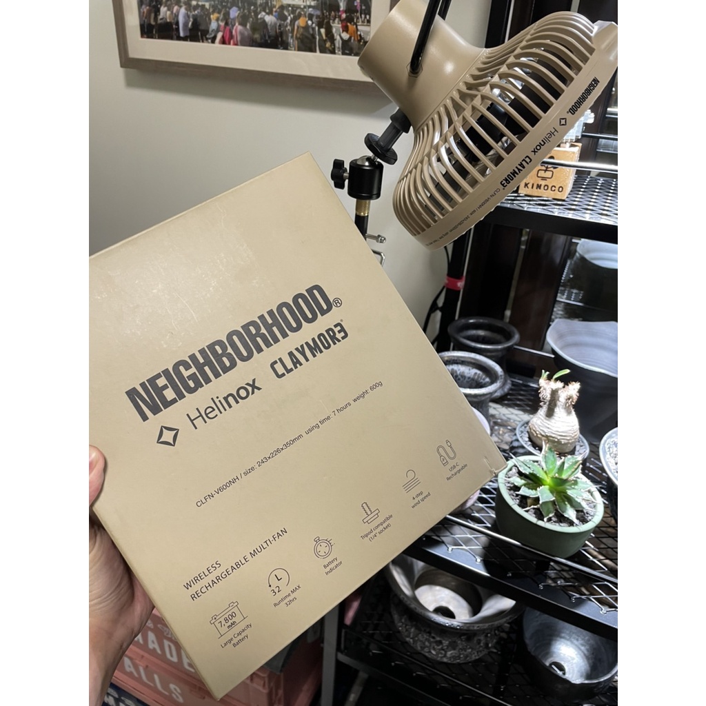 NEIGHBORHOOD | x Claymore x Helinox V600 Fan Natural | Concrete