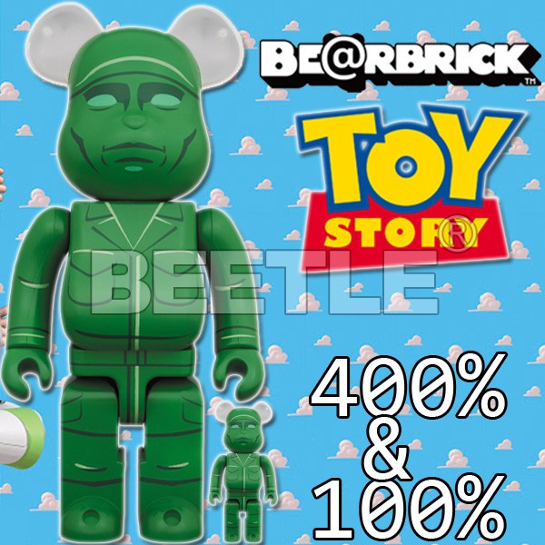 ベアブリック be@rbrick GREEN ARMY MEN 400%100% - キャラクターグッズ