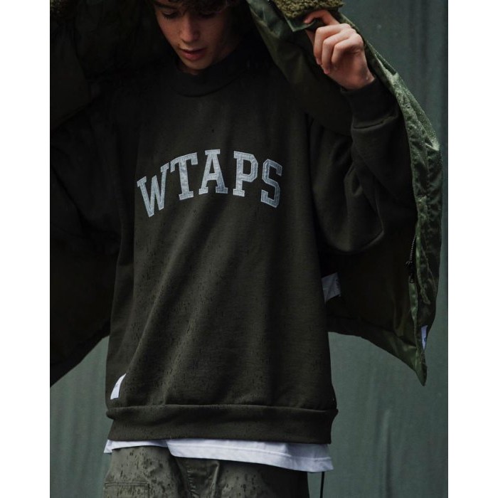 日貨代購CITY】2020AW WTAPS COLLEGE MOCK NECK COPO 大學T LOGO 四色現貨| 蝦皮購物