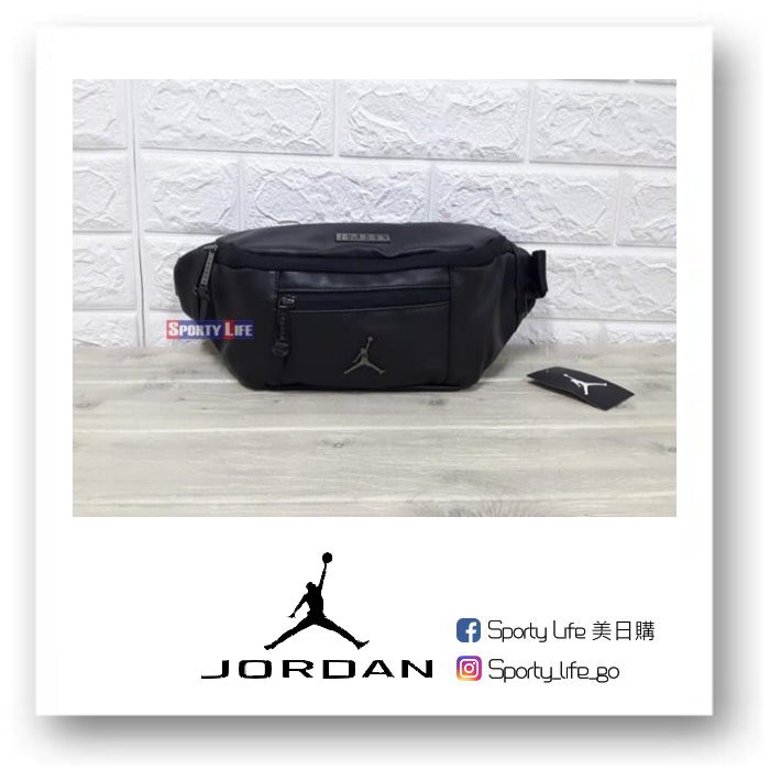 SL美日購】Jordan Regal Air Crossbody Bag 黑色腰包側背包喬丹9A0138