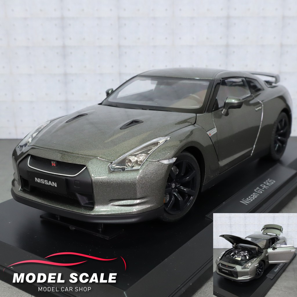 模例】Norev 1/18 Nissan GT-R R35 灰全可開| 蝦皮購物