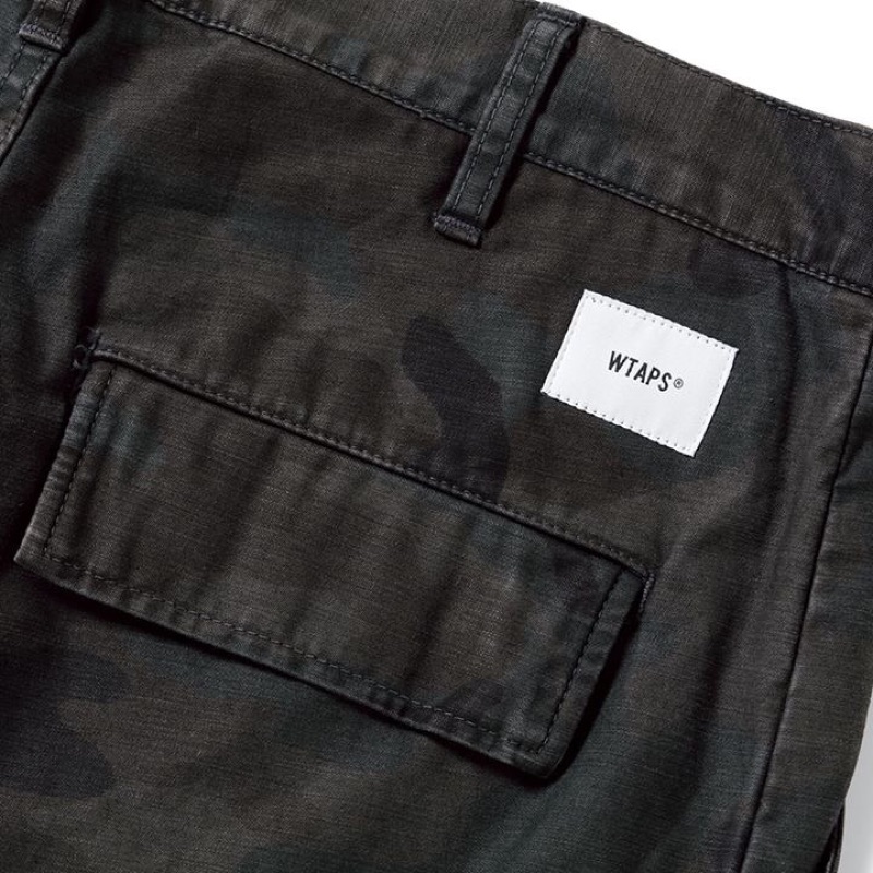 WTAPS 20SS JUNGLE STOCK 02 TROUSERS CAMO 黑迷彩口袋工作軍褲