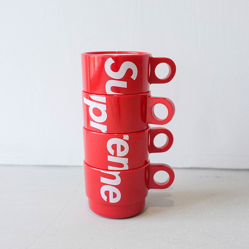 車庫服飾】Supreme 2018SS STACKING CUPS SET OF 4 咖啡疊疊杯組杯子一