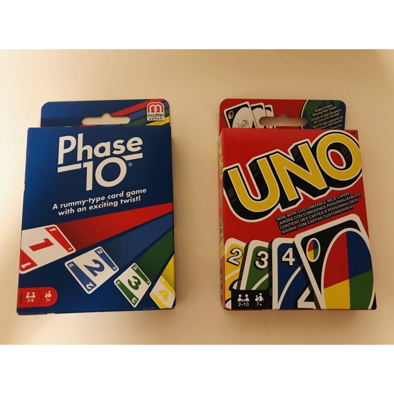 Mattel games 全新正版桌遊 UNO / Phase 10 | 蝦皮購物