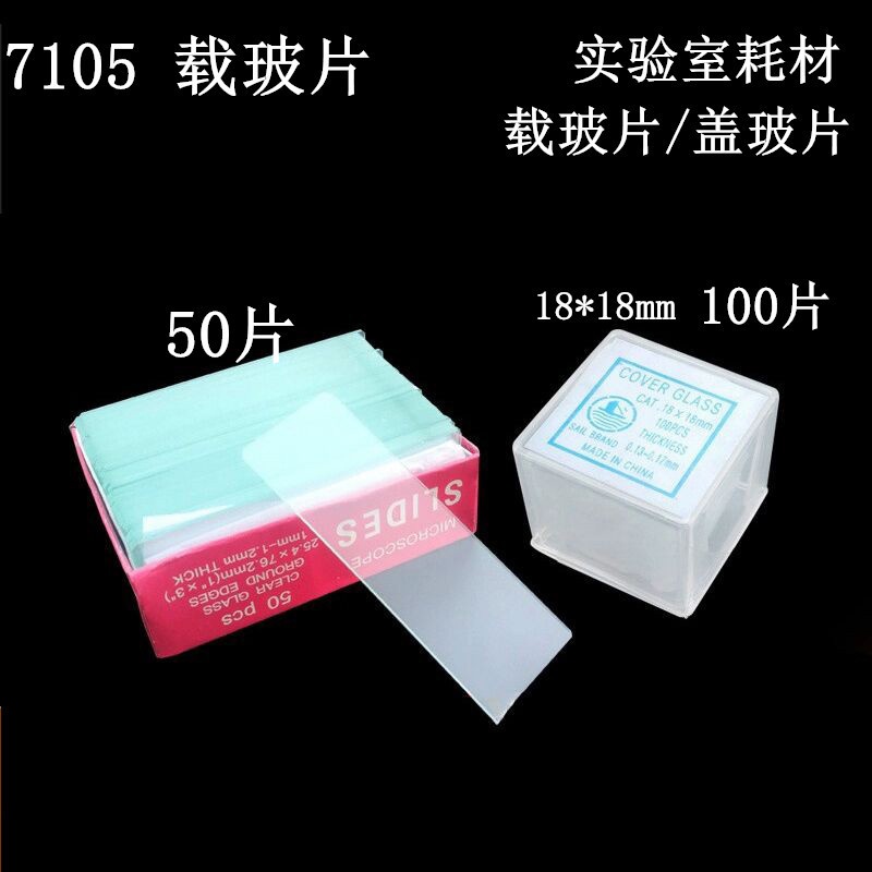 ☸科學奇語☸載玻片 蓋玻片 顯微鏡玻璃光面磨砂面載玻片 初高中實驗室儀器 實驗器材 | 蝦皮購物