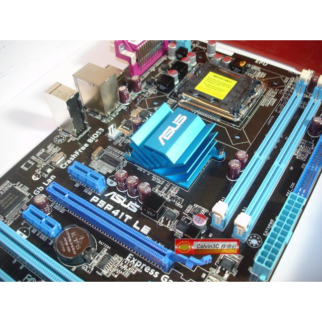 華碩ASUS P5P41T LE 775腳位G41晶片2組DDR3 4組SATA EPU 省電引擎快速