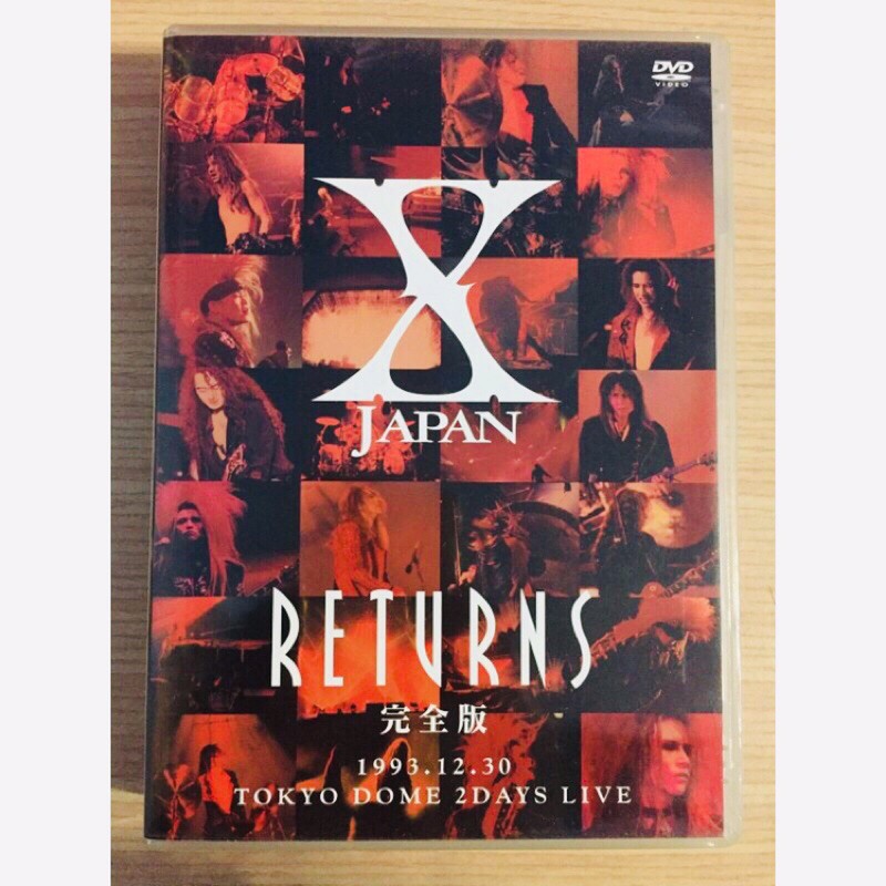 X JAPAN RETURNS 完全版1993.12.30 TOKYO DOME 2DAYS LIVE 藍光DVD