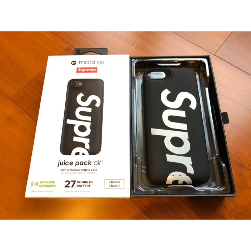 Supreme x 美國 Mophie Juice Pack Air 無線充電 手機殼 iPhone 7 8 SE二代用