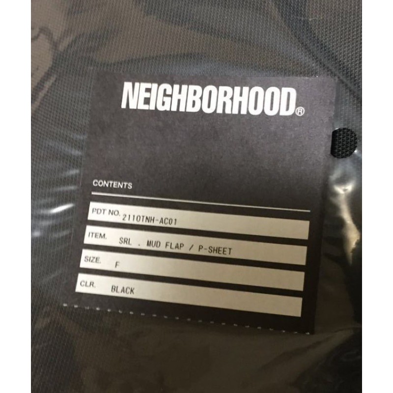 21SS NEIGHBORHOOD SRL . MUD FLAP / P-SHEET BLACK 現貨在店| 蝦皮購物