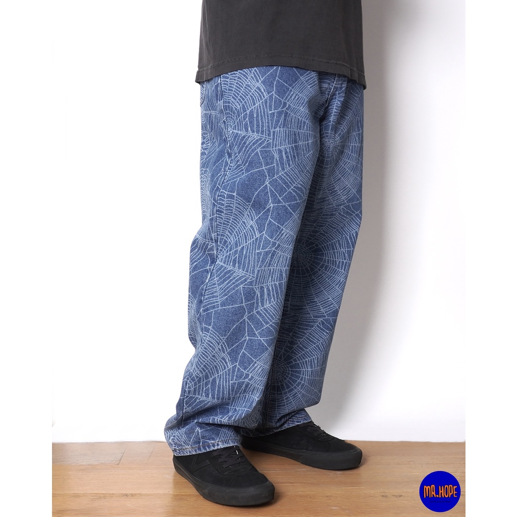 MR.HOPE】Butter Goods Web Denim Pants 長褲蜘蛛水洗丹寧| 蝦皮購物