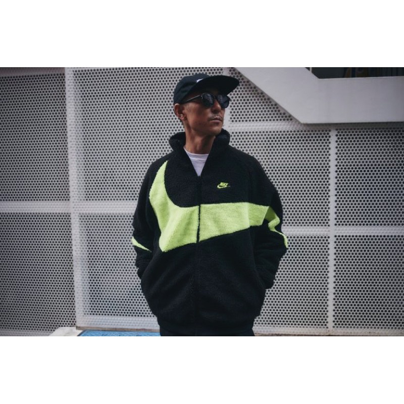 Reallife】現貨日本限定NIKE BIG SWOOSH BOA JACKET 毛絨雙面外套雙面