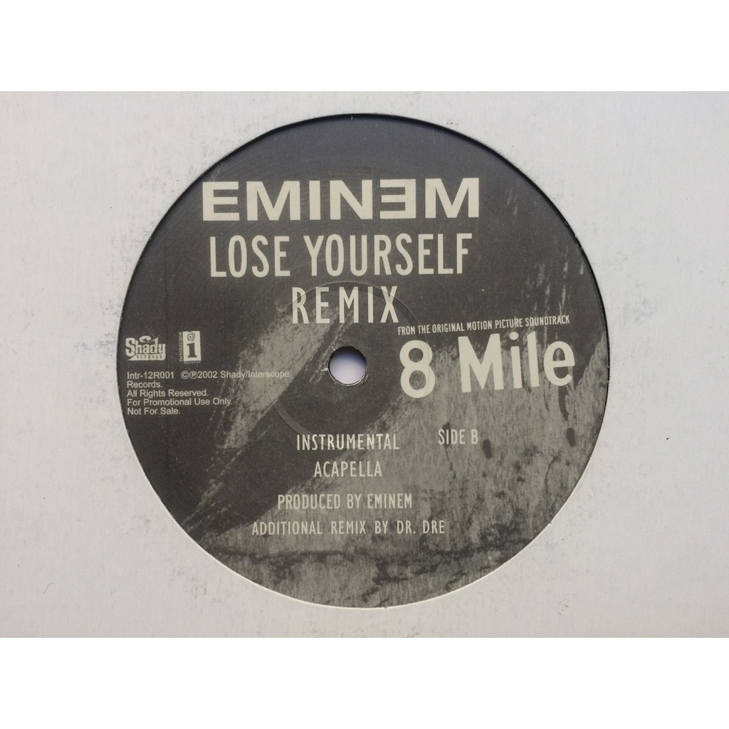 阿姆Eminem – Lose Yourself (Remix)(單曲黑膠Dr.Dre 8 mile 街頭痞子