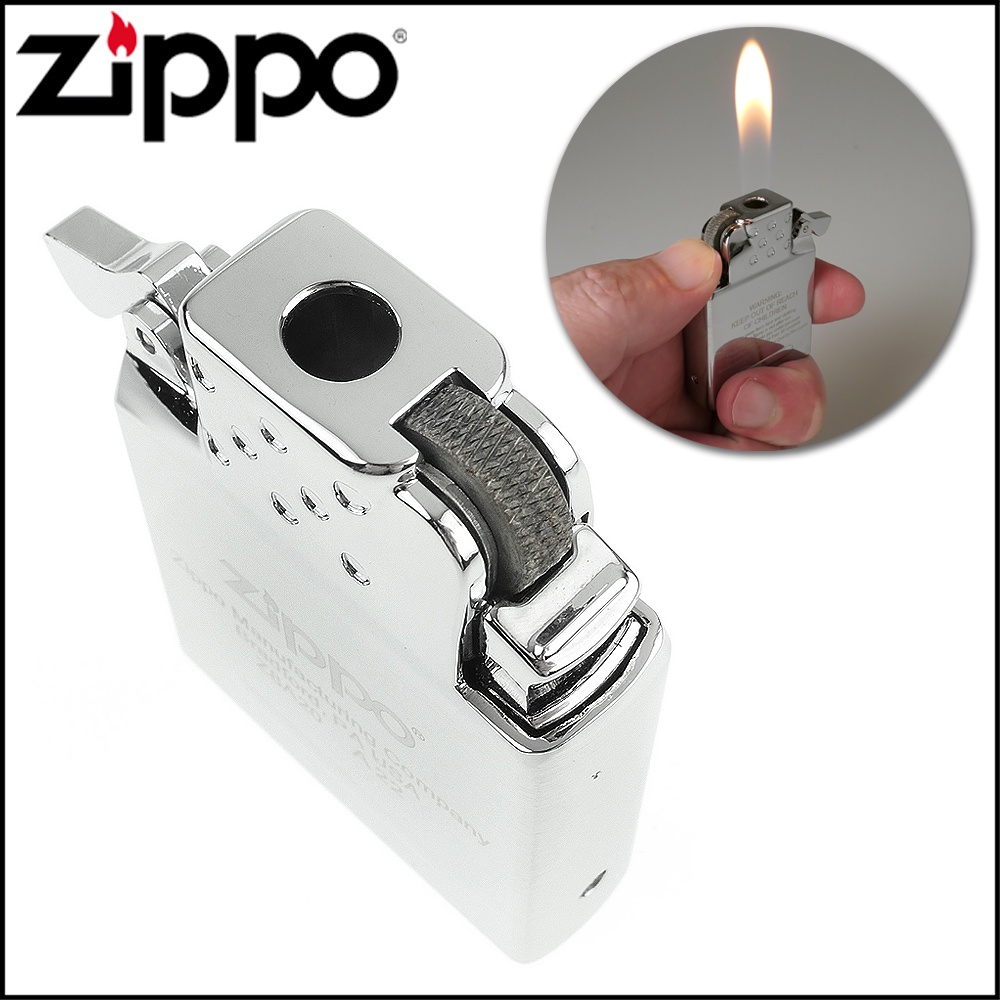 ☆福星煙具屋☆【ZIPPO】黃色火焰(軟火)瓦斯型機芯-火石式按壓點火NO