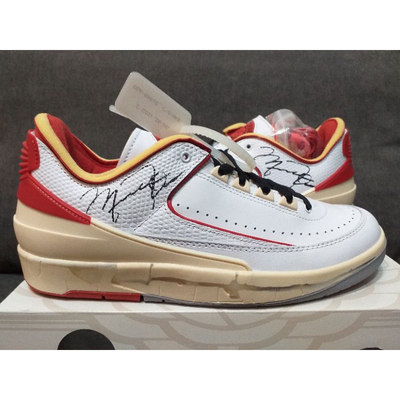 Air Jordan 2 Retro Low SP x Off-white 白紅 us8.5