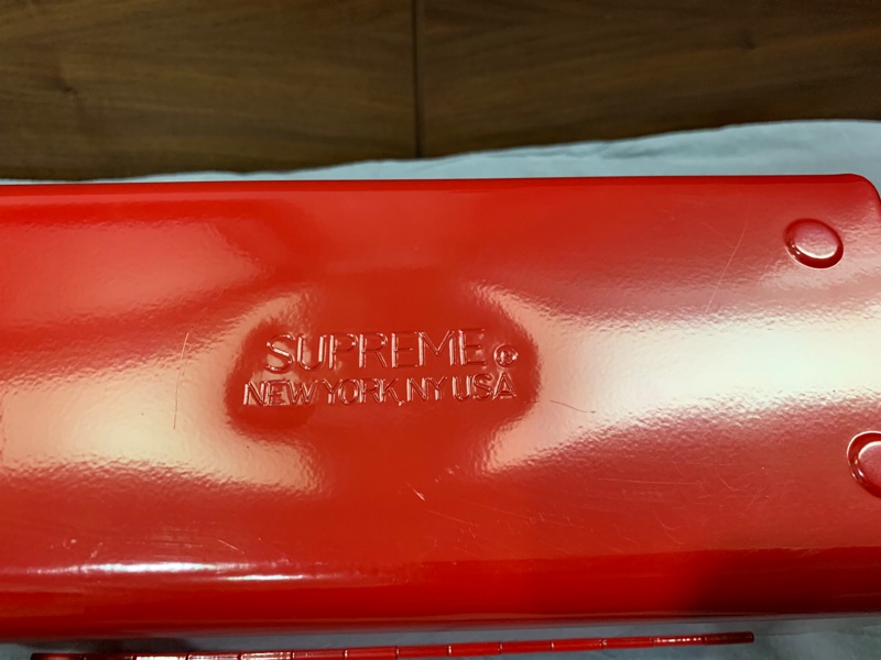 二手15FW Supreme METAL Lunch Box 正品/鐵盒/野餐盒/工具盒/收納盒