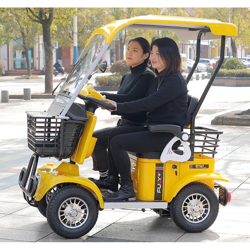 台灣出貨]電動四輪車老人/殘障代步車鋰電池可提出充電續航里程50