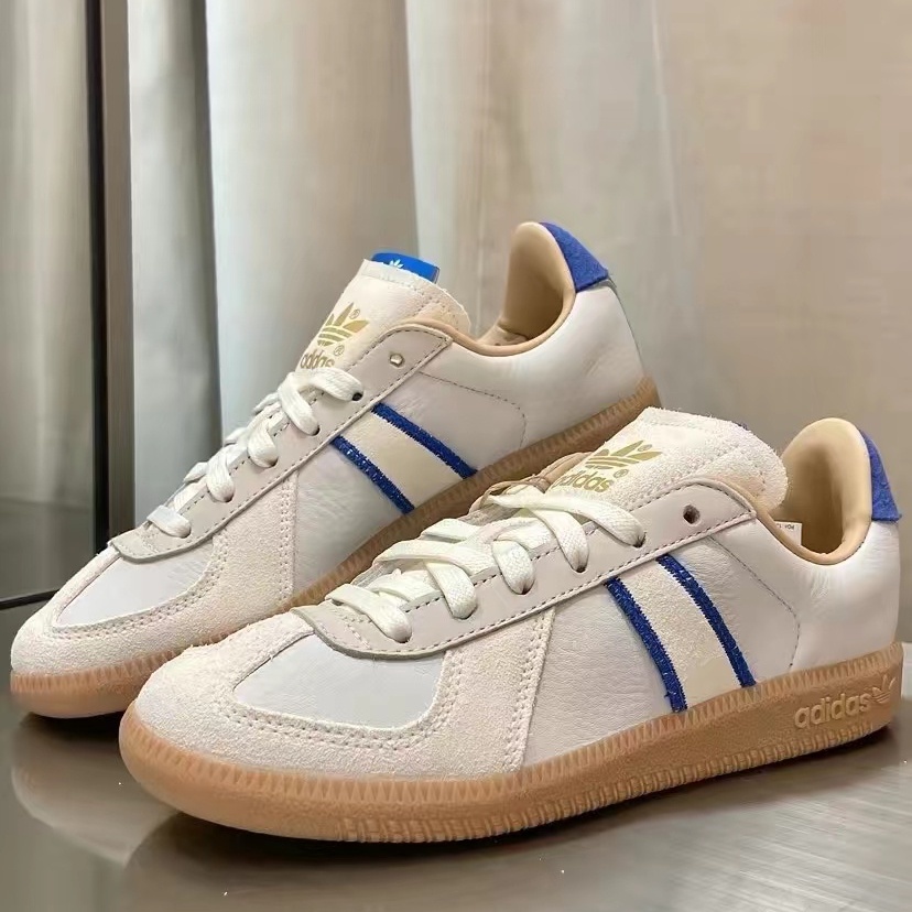 免運adidas originals Bw Army休閒板鞋 男女同款 50週年 米藍 寶藍 德訓鞋HQ6457 三葉草