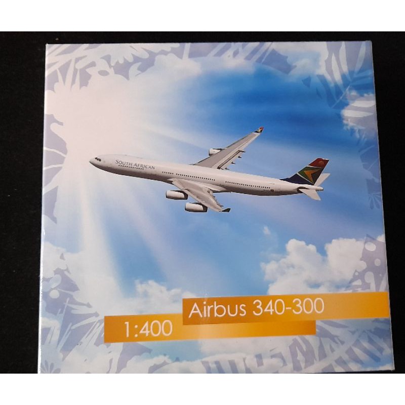 南非航空 Airbus 340-300 珍藏版 1:400 飛機模型