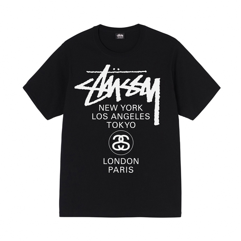 stussy WORLD TOUR TEE 世界巡迴限定/薄長T 背後草寫超好看| 蝦皮購物