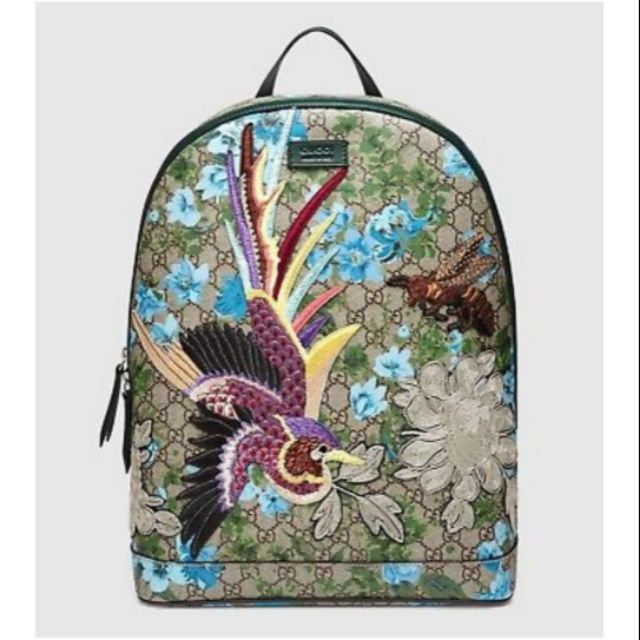 Flower gucci backpack deals