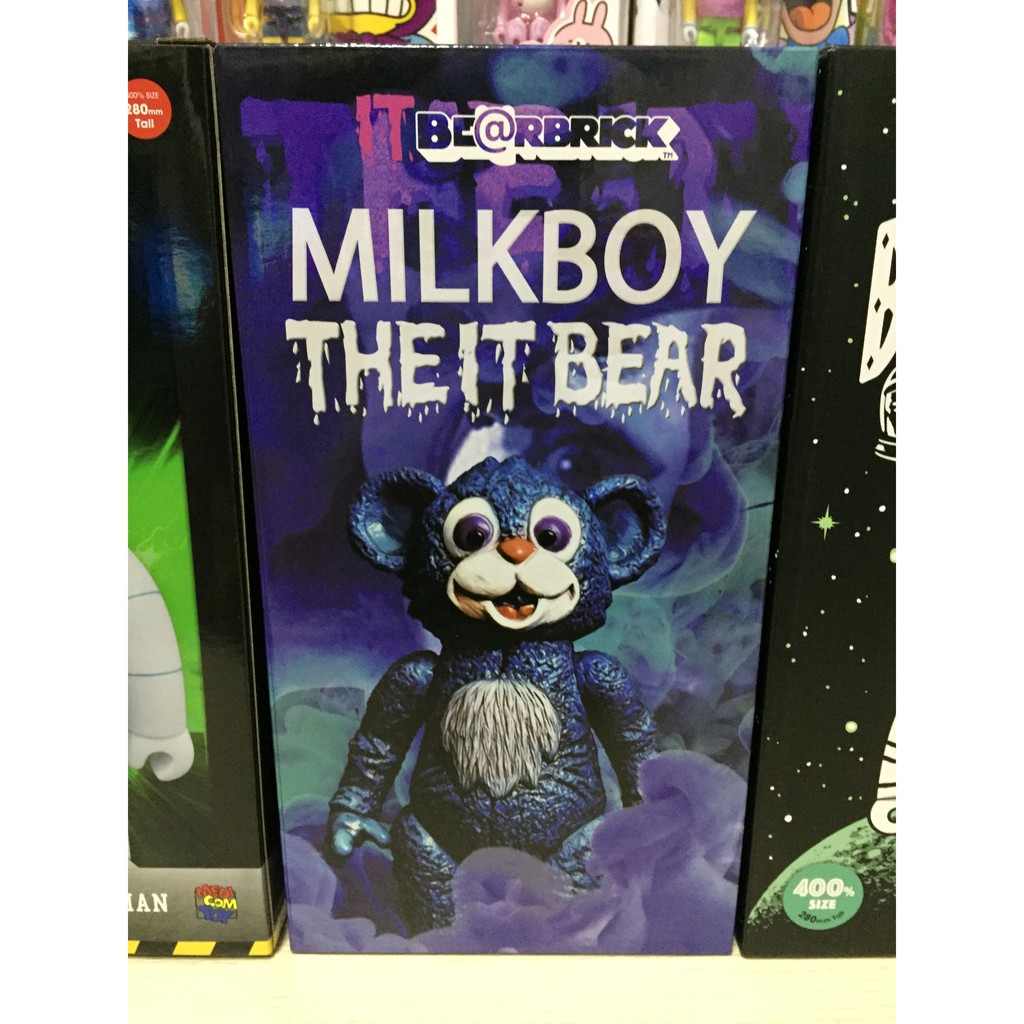 Be@rbrick 400% MILKBOY TOYS THE IT BEAR Medicom Toy | 蝦皮購物