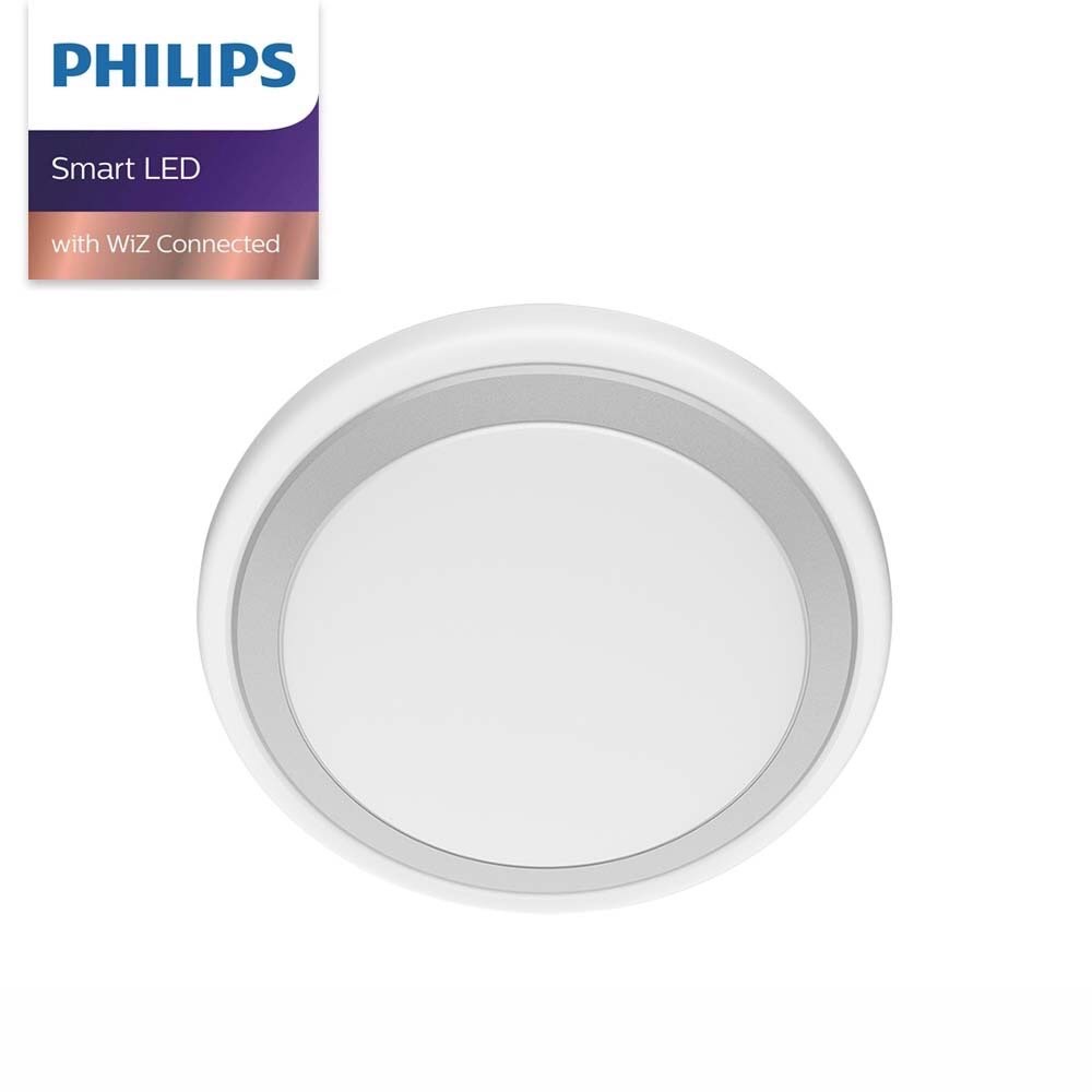 【台北點燈 】Philips 飛利浦 LED 36W WiZ 慕心吸頂燈 APP控制 - 銀色 (PW009) | 蝦皮購物