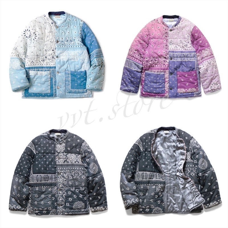 KAPITAL キャピタル バンダナパッチワークpt キルト作務ブルゾン