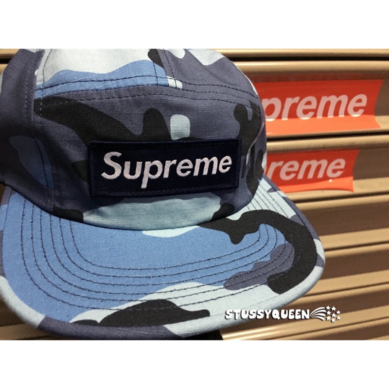 全新正品現貨春夏Supreme Ripstop Camp Cap 虎斑迷彩立體Box貼布五分割