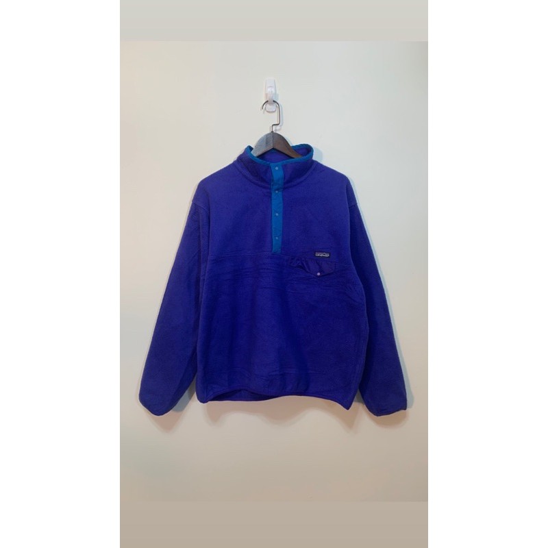 ⭐️OLDGOODS⭐️vintage 古著 Patagonia 半釦式 搖粒絨上衣 高領 藍紫色款