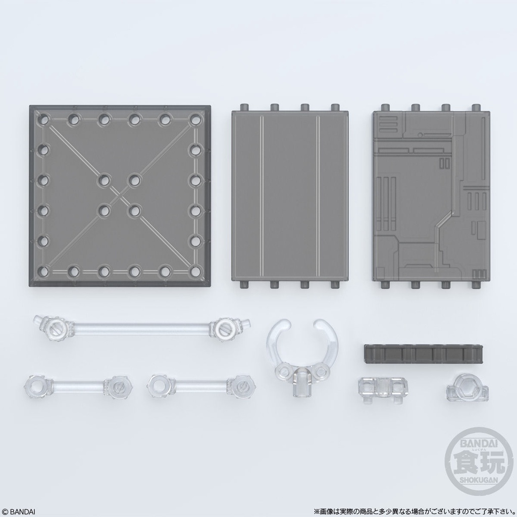 BANDAI 萬代 日版 盒玩 透明版 支架 透明黑 VER 底座 支撐架 建築 鋼骨 (適合8-12CM公仔使用) | 蝦皮購物
