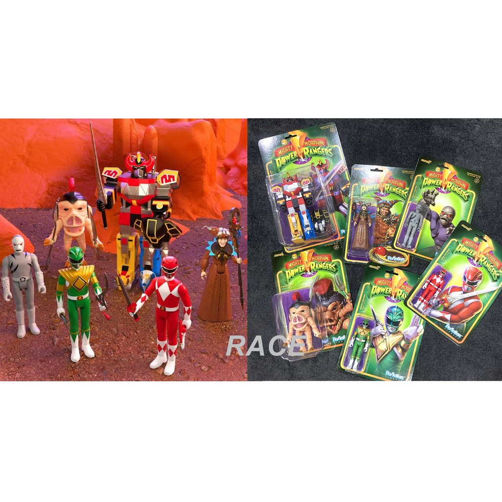 【RACE】SUPER7 公仔 吊卡 人偶 POWER RANGERS WAVE1 金剛戰士 紅綠 幽冥女王 豬怪 灰人