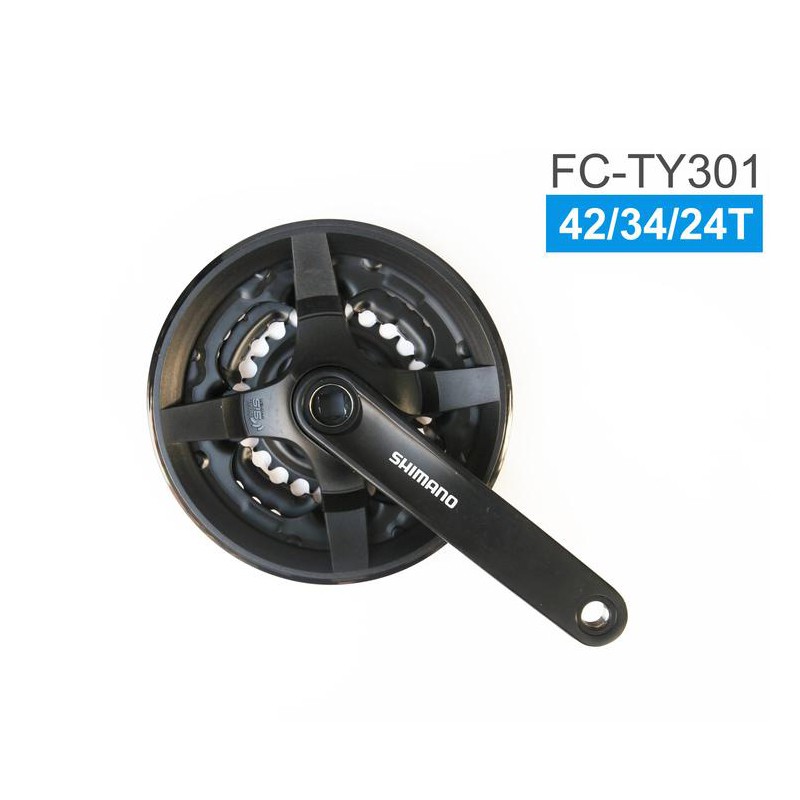 SHIMANO FC-TY301 42/34/24T 三盤式大盤組 參考TY501[04201221] | 蝦皮購物