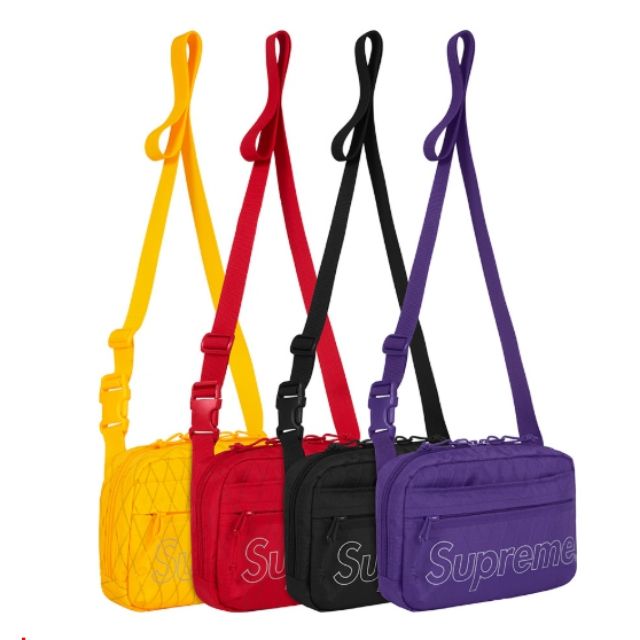 Supreme 18fw shoulder bag 45th 小包紅/黑| 蝦皮購物