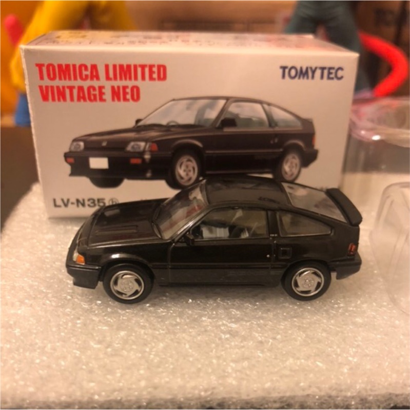 附膠盒TOMYTEC TOMICA 多美TLV LV-N35b 黑HONDA BALLADE SPORT CRX SI