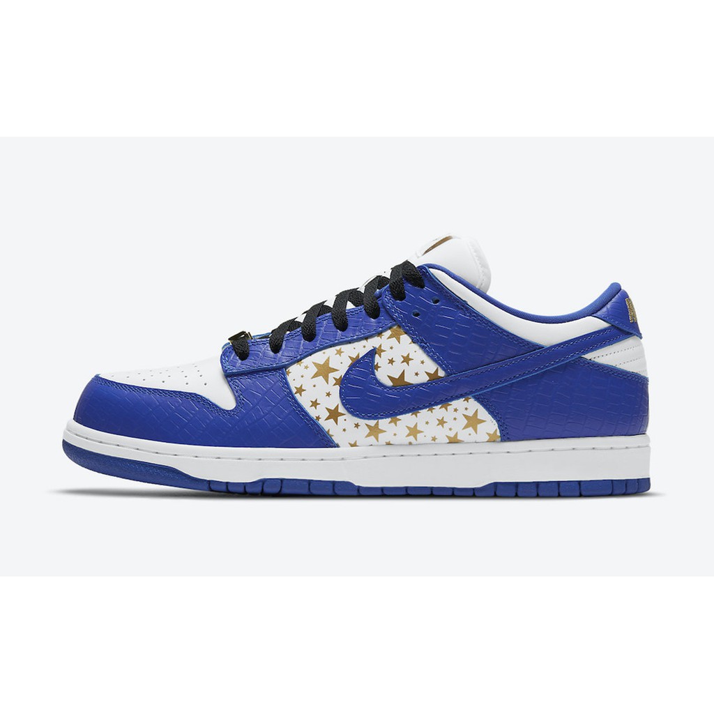 ISNEAKERS Supreme x Nike SB Dunk Low 白金藍星星聯名款DH3228-100