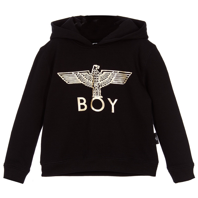 Boy London 大學t連帽衛衣大人可穿金色logo | 蝦皮購物