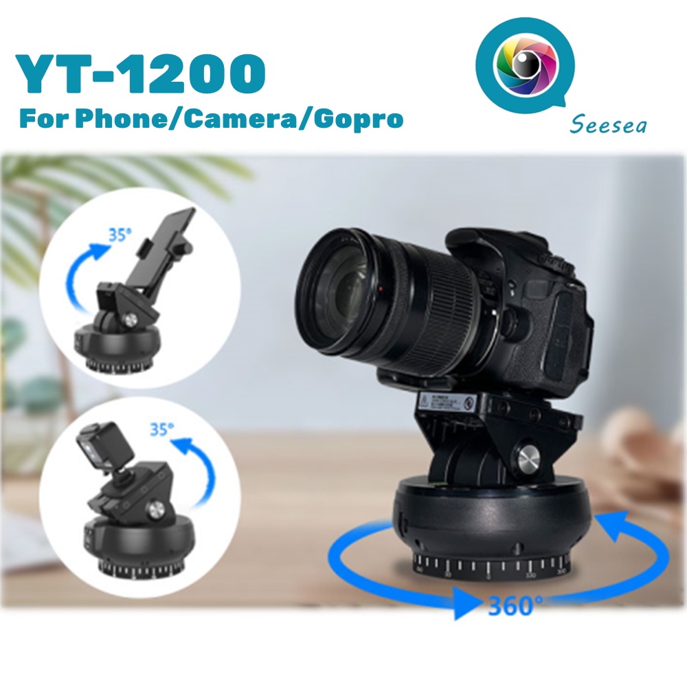 新品】YT-1200自動電動雲臺360º全景穩定器適用於手機相機GoPro VS 致峰YT-1000 | 蝦皮購物