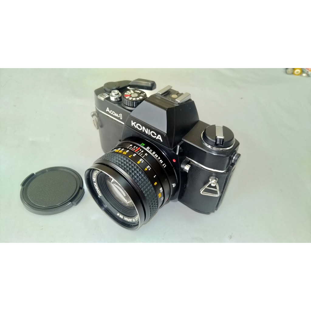 KONICA acom-1 + HEXANON AR 50mm F1.7手動對焦底片機| 蝦皮購物