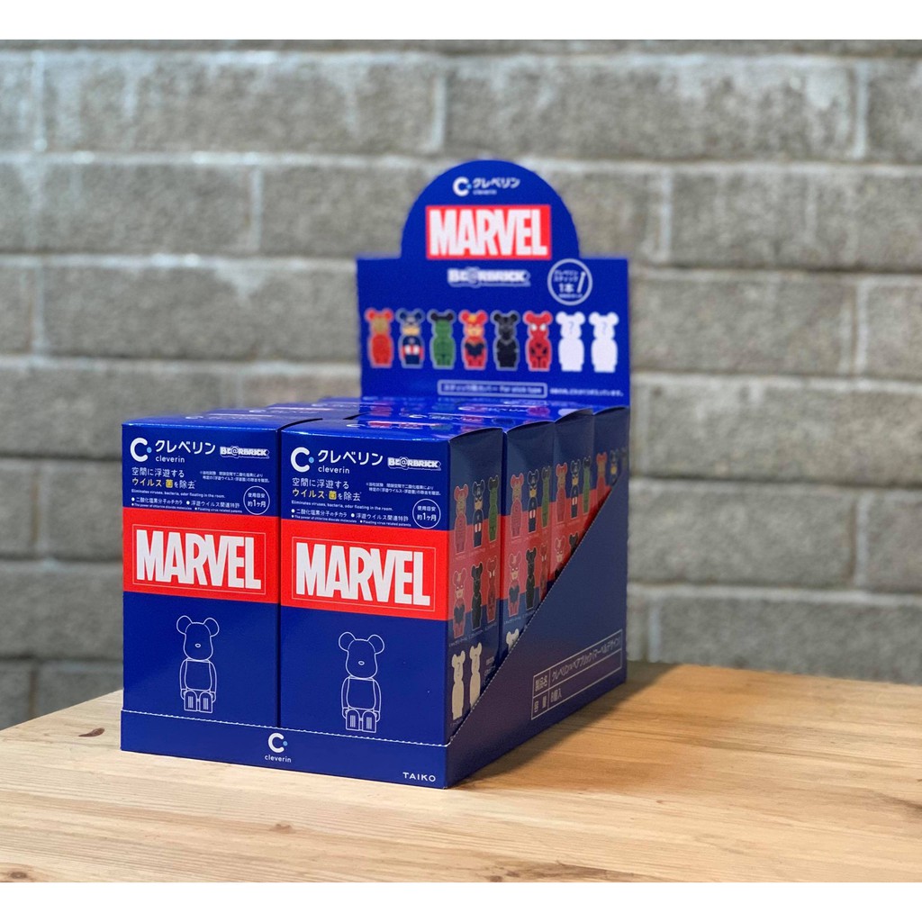 BE@RBRICK Cleverin X MARVEL 漫威 聯名 加護靈 除菌熊 金鋼狼 鋼鐵人 蜘蛛人 猛毒 黑豹