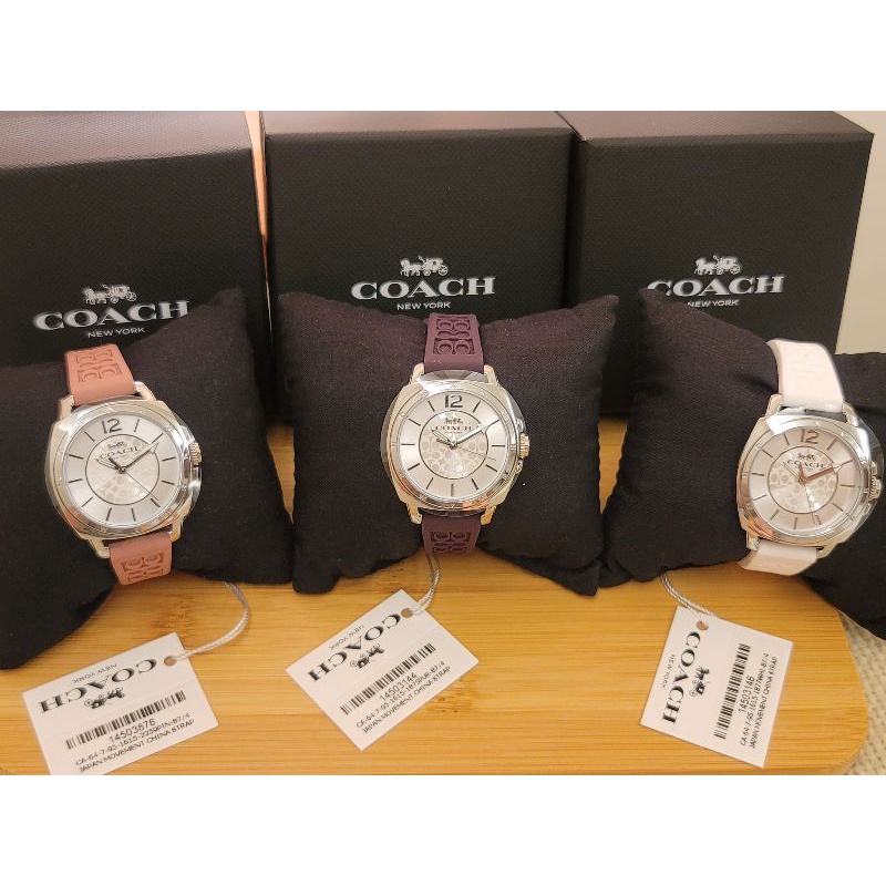 全新 COACH 100% 真品 手錶 台灣現貨 (僅剩粉紅色) | 蝦皮購物