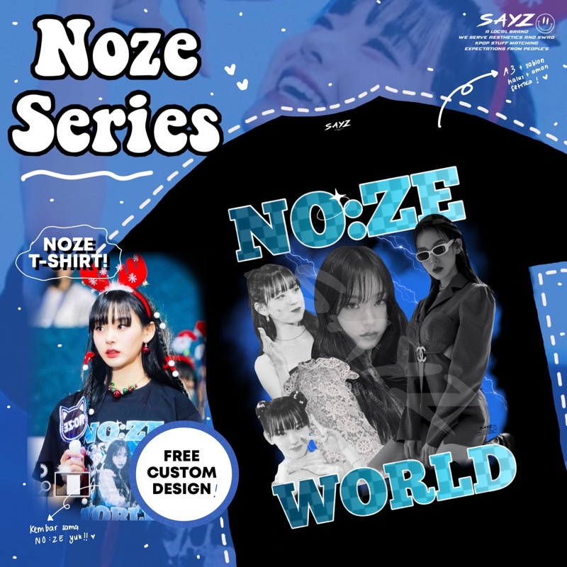 T 恤 Noze world Noze WayB 系列街頭女戰士 SWF 嘿嘿媽媽凱舞者 sayzco | 蝦皮購物