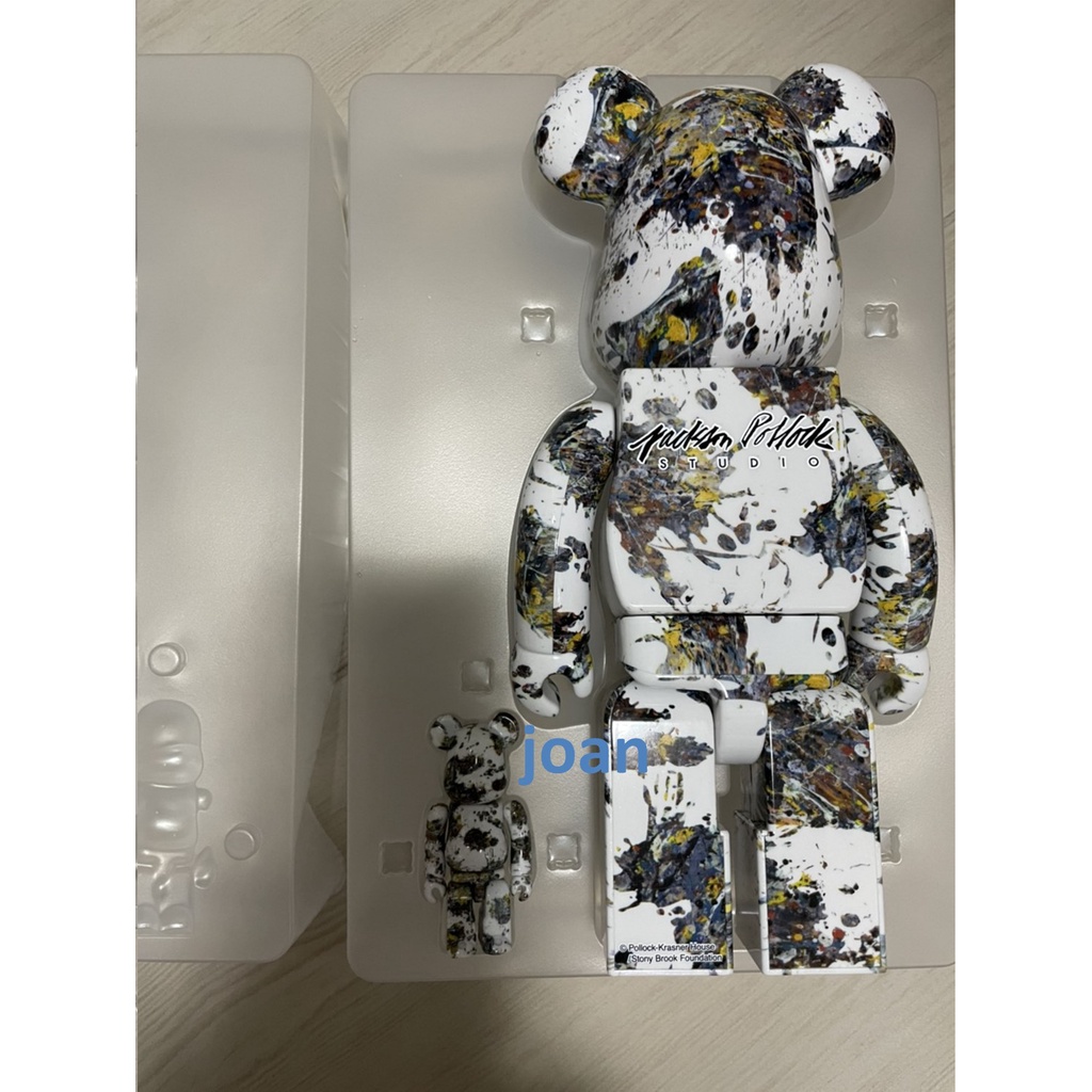 現貨全新正版Be@rbrick 庫柏力克熊Jackson pollock 400+100 現貨全新正版Be@rbrick 庫柏力克熊Jackson pollock 400+100